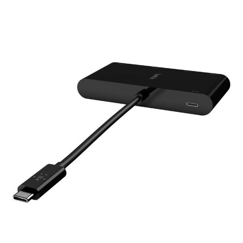 Belkin USB-C Multimedia + Charge Adapter (100W)  - Black