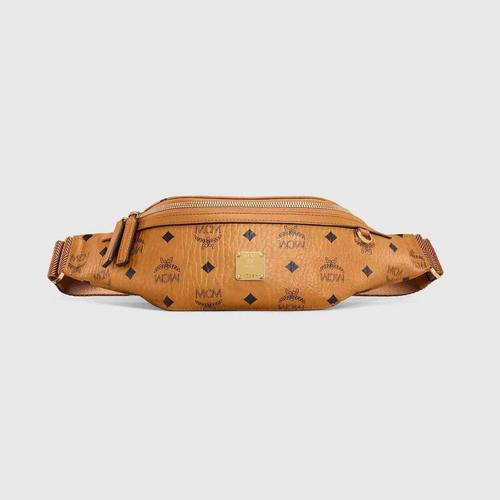 MCM Fursten "Small Belt Bag  - Cognac Brown