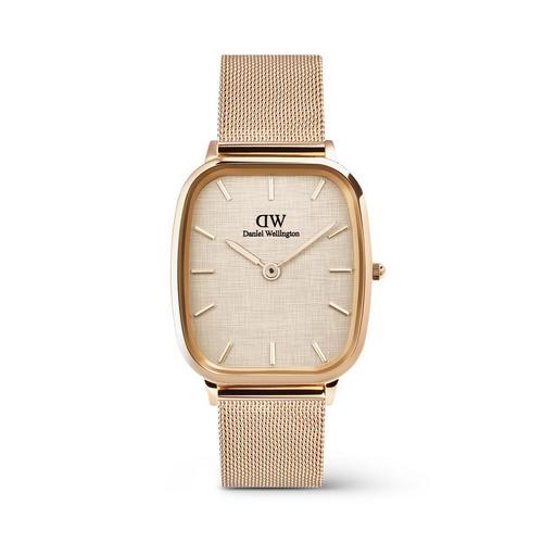 Daniel Wellington Marlon 32x36.30 梅尔罗斯亚麻表带玫瑰金