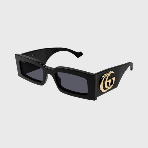 古驰 GUCCI (太陽眼鏡) GENERATION SHINY SOLID BLACK/GREY 53