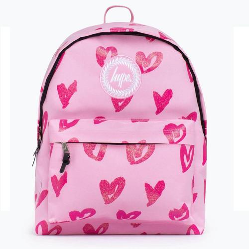 HYPE Scribble Heart Crest Backpack