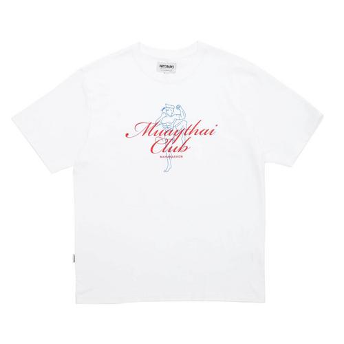 Mahanakhon T-Shirt Oversized Muay Thai White - XL
