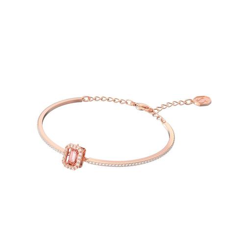 SWAROVSKI Millenia Bangle Octagon Cut, Pink, Rose Gold-Tone Plated