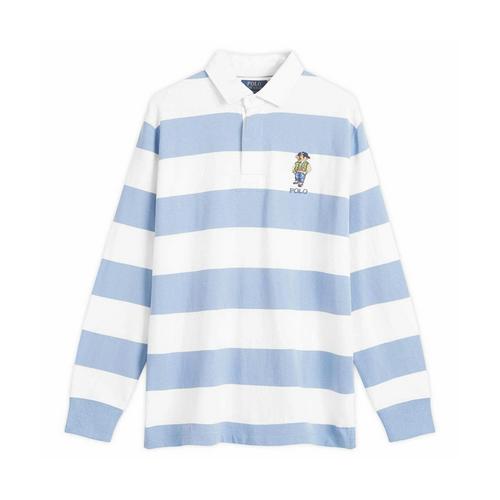 Polo Ralph Lauren学院风Bear条纹橄榄球衫 S码