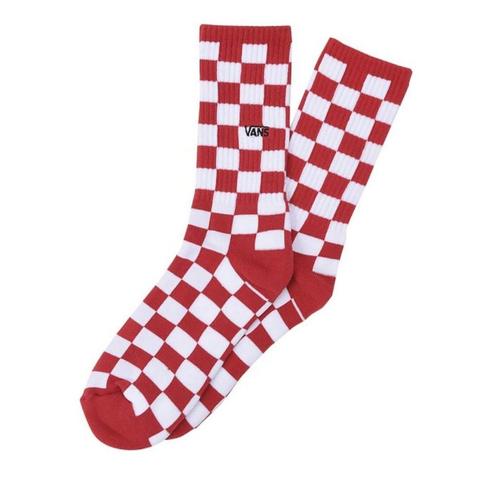 VANS (范斯)  Checkerboard Crew II - White/Red 6.5-9
