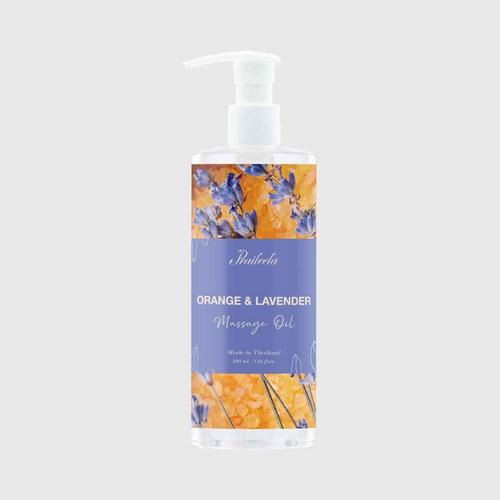 PRAILEELA Orange & Lavender Massage Oil - 250 ml