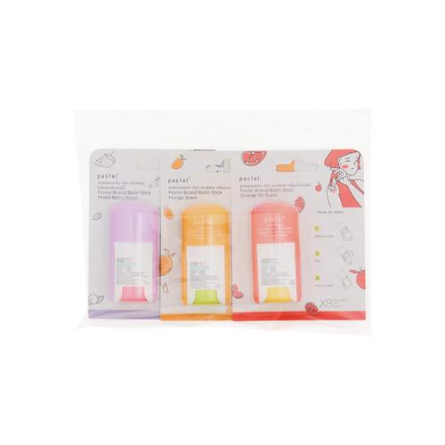Pastel Balm Stick (3 Scents: Orange Oil, Mango, Mixed Berry)