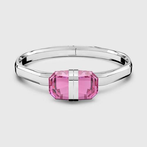 施华洛世 SWAROVSKI Lucent Bangle Magnetic, Pink, Stainless Steel - M