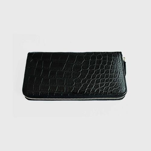 JK Zippy Compact Medium Wallet with Black Belly Skin