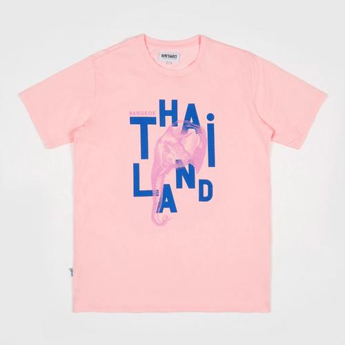 MAHANAKHON Thailand Elephant T-shirt Pink - S