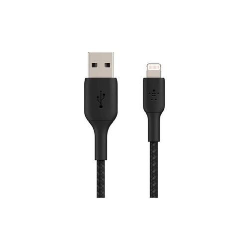 Belkin Braided 12W USB-A to Lightning Cable 15CM-Black