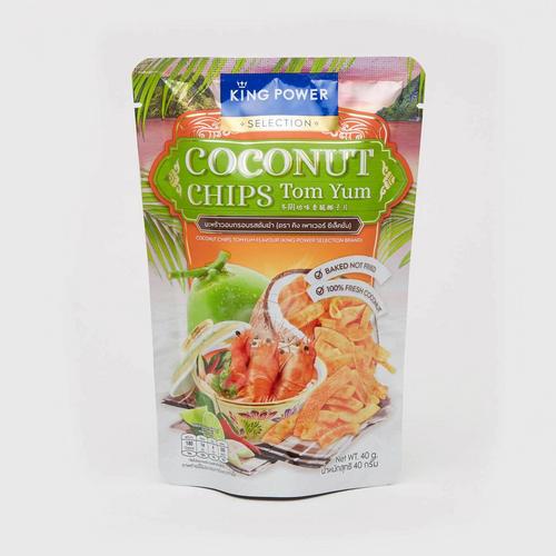 KING POWER SELECTION Coconut Chips Tom Yum Flavour 40G.