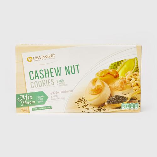 LISA BAKERY Cashew Nut Cookies Original Mix Flavor (Original, Sesame, Durian)