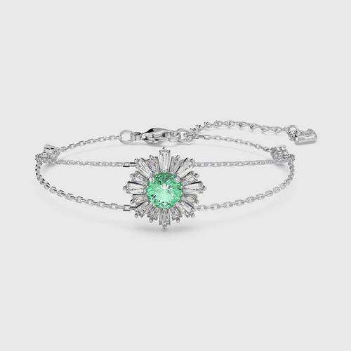 施华洛世 SWAROVSKI ()Sunshine bracelet Green, Rhodium plated - M