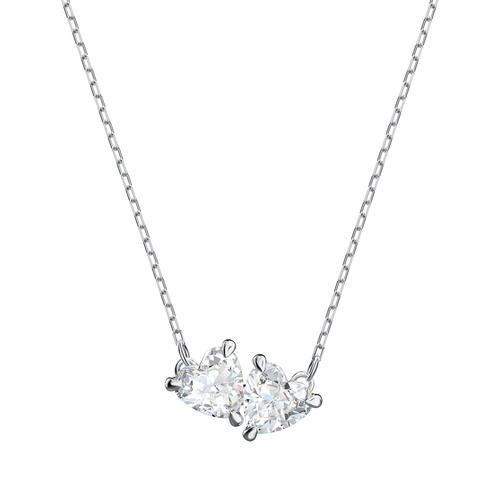 SWAROVSKI Attract Soul Necklace, White, Rhodium plated