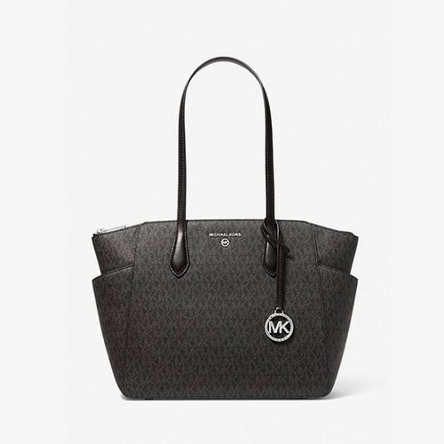 MICHAEL KORS Marilyn Medium Logo Tote Bag Black