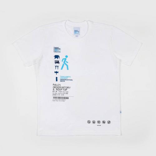 MAHANAKHON SKYWALK T-SHIRT TICKET INSPIRED (S) - WHITE