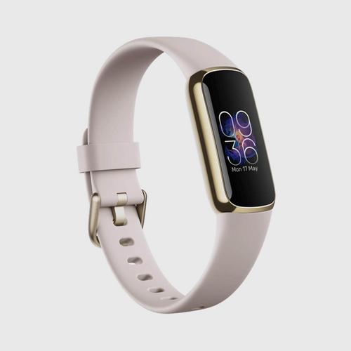 FITBIT Luxe Fitness Tracker - Lunar White/Soft Gold Stainless Steel