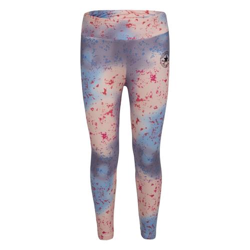 Converse High Waisted Printed Leggings  STORM PINK - Girl 4..