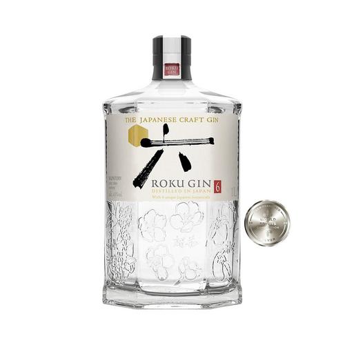 三得利Suntory六金酒精酿杜松子酒RokuGin 1L