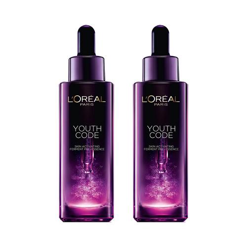 L’Oréal 欧莱雅青春密语精华肌底液 黑精华 滋润保湿115ml*2