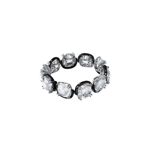 SWAROVSKI Harmonia bracelet Cushion cut crystals, White, Mixed metal
finish -Size M