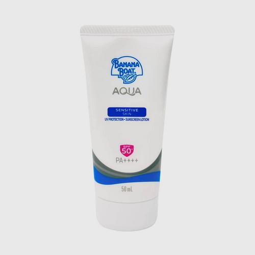 BANANA BOAT Aqua Sensitive Skin UV Protection Sunscreen Lotion SPF 50+
PA++++  - 50ml.