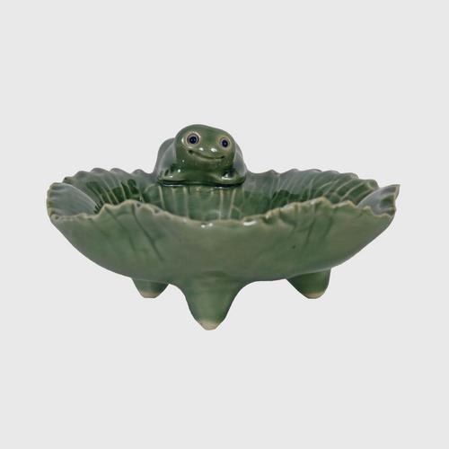 CHULABHORN  LOTUS  Soap Dish with Frog B3
