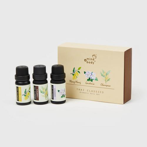MIND &amp; BODY Aromatic Oil Set (Ylang-Ylang / Gardenia / Cganpaca Scent)