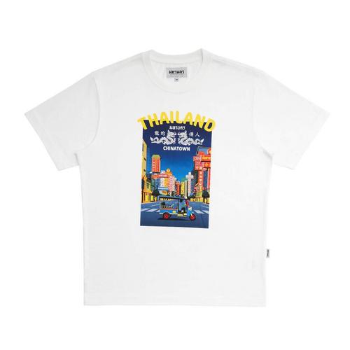 Mahanakhon S-T-Shirt Oversized Dragon White