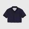 LACOSTE Women's Lacoste Motion Two-Ply Piqué And Jersey Short Polo Shirt
(Navy Blue) - Size 38