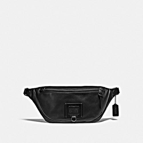 COACH Rivington Belt Bag in Soft Grain Leather - JI/Black