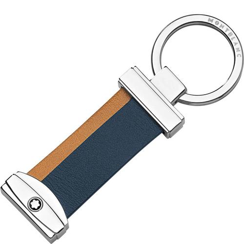 MONTBLANC Meisterstück Key Fob Stripes - Navy/Tan
