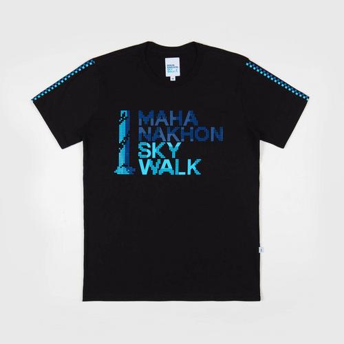 MAHANAKHON SKYWALK T-SHIRT SKYWALK PIXEL (S) - BLACK