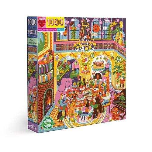 EEBOO - Family Dinner 1000 Pc Sq Puzzle