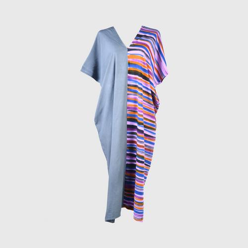 AL-HAMEEN BATIK Casual wear batik (Hill tribe style) - Gray/purple