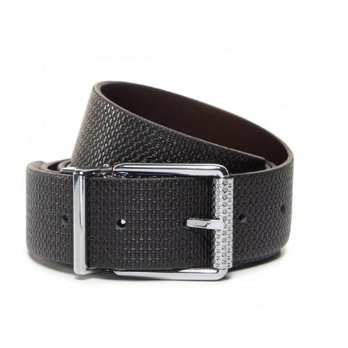 雨果博斯HUGO BOSS Men's Orroll Leather Belts - Black/Brown
