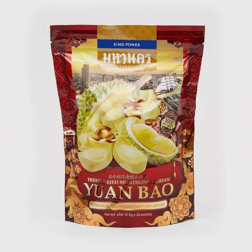 Freeze-Dried Monthong Durian "Yuan Pao"  Mahanakhon Brand 65g.