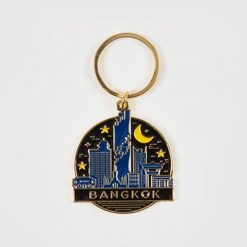 Mahanakhon SkyWalk Keychain Rainbow and Night Black