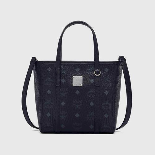 MCM Aren Veritas "Mini" Top-Zip Shopper - Black