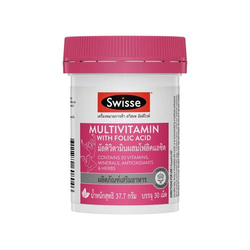 SWISSE Ultivite Mulitivitamin with Folic Acid 30's
