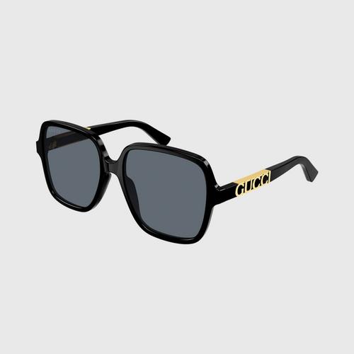 GUCCI GUCCI SIGN SHINY BLAC/GREK 59