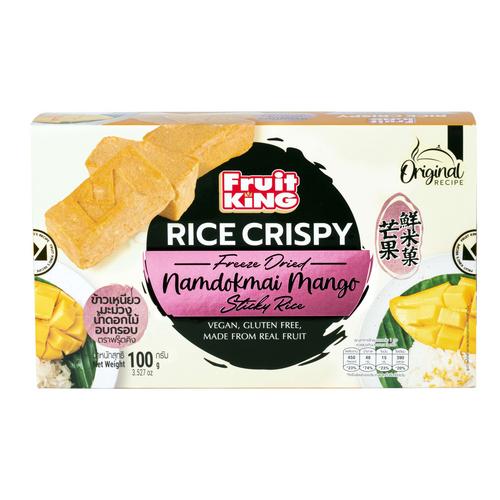 FRUIT KING FREEZE DRIED NAMDOKMAI MANGO  STICKY RICE 100 G