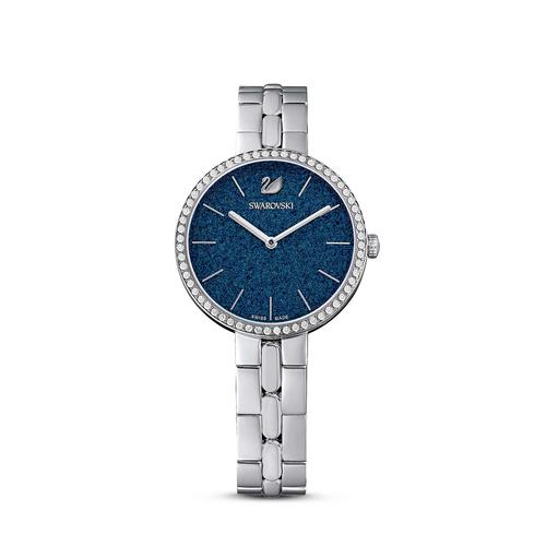 SWAROVSKI Cosmopolitan Watch, Metal bracelet, Blue, Stainless steel