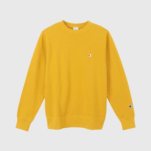 CHAMPION Crewneck Sweatshirt C3-Q001-750 - Yellow Mustard M