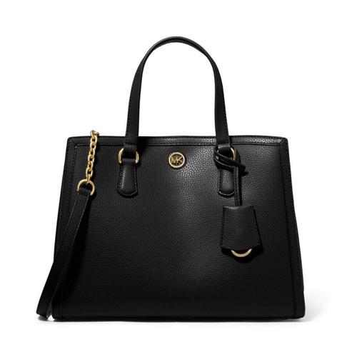 Michael Kors Chantal Medium Pebbled Leather Satchel