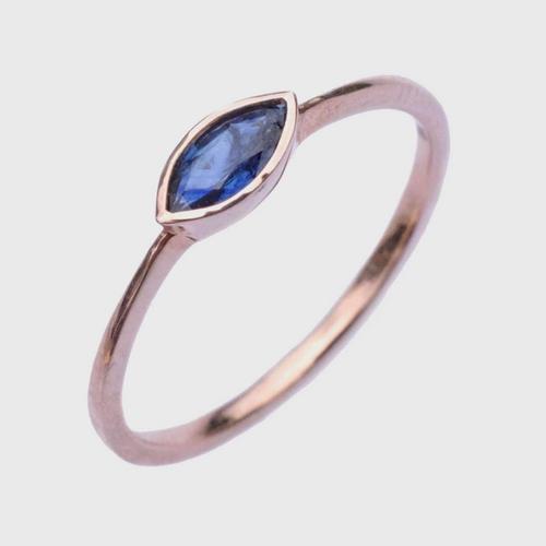 MINIM Water Element Ring Pink Gold Plated - 53