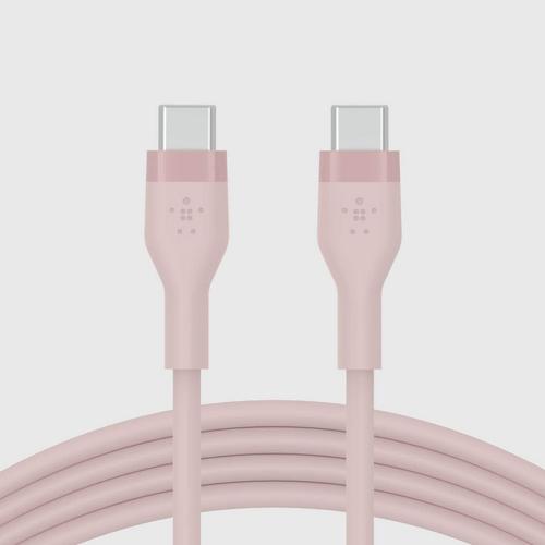 Belkin Silicone Flex Sync and Charge USB-C to USB-C Cable * 1 Meter -Pink