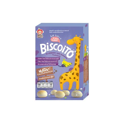 Apple Monkey Biscoito with blueberry&amp;banana flavours 40g