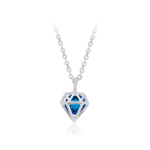 12VICTORY Blue Diamond Necklace
